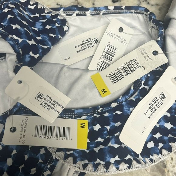 NWT Anne Cole Studio Medium Flounce Around Printed Ruffled Bikini Bottoms Swim - Picture 9 of 9